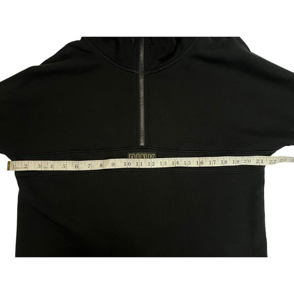 Victoria’s Secret PINK Quarter-Zip Black Pullover Sweatshirt - Size M - Pockets - Picture 13 of 15
